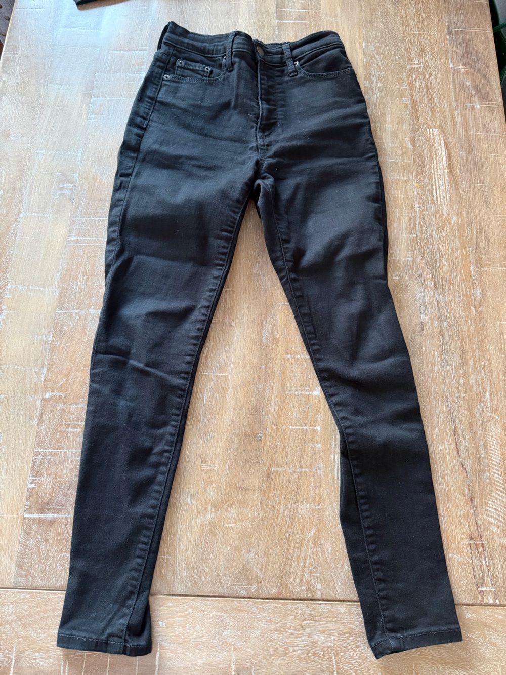 Banana Republic Black High-Rise Skinny Jeans